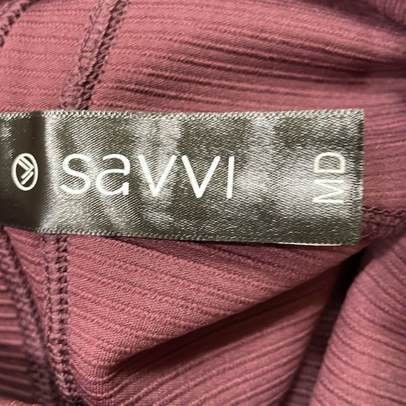 SAVVI Women’s Lexi Harem Jogger NWT Size Medium Cargo Pockets Dark Purple - Picture 13 of 14